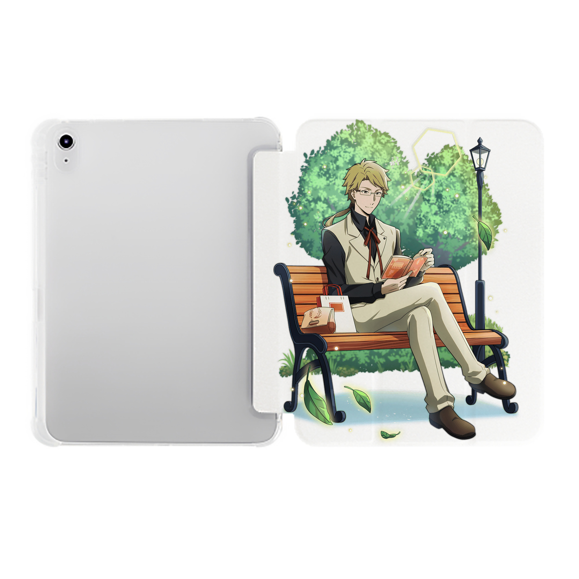 （画像用） 文豪ストレイドッグス Bungo Stray Dogs IPad ケース ペン収納付き 三つ折りスタンド PUレザー×シリコン 対応機種9.5/10.5/10.9インチ